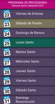 Semana Santa Valladolid 2024 android App screenshot 0